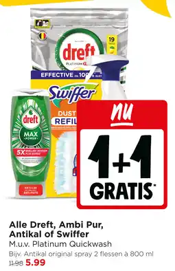 Jumbo Alle Dreft, Ambi Pur, Antikal of Swiffer aanbieding