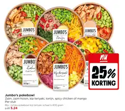 Jumbo Jumbo's pokebowl aanbieding