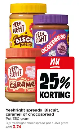 Jumbo Yeehright spreads Biscuit, caramel of chocospread aanbieding