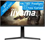 Bol.com iiyama G-Master GB2766HSU-B1 Red Eagle - 27 inch - Full HD - VA - 165 Hz - Verstelbaar - Curved aanbieding