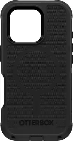 Coolblue OtterBox Defender Apple iPhone 16 Pro Back Cover Zwart met MagSafe aanbieding