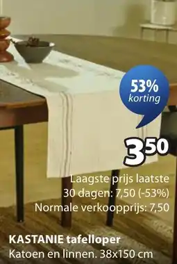 Jysk Kastanie tafelloper aanbieding