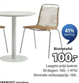 Jysk Bistrotafel aanbieding