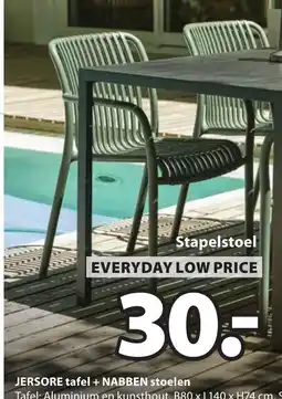 Jysk Nabben stoelen aanbieding