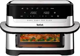 Bol.com Tefal Dual Easy Fry Flex EY9228 - Airfryer - 9L - Flexibele Functie - Voor Grote Gezinnen - Zwart aanbieding