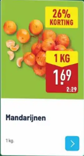 ALDI Mandarijnen aanbieding