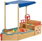 Bol.com Houten Speelzandbak - Piratenschip - Incl. Bodemplaat aanbieding