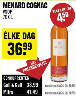 Dirck 3 Menard V.S.O.P. Cognac 70 cl aanbieding