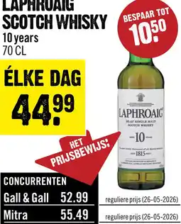 Dirck 3 Laphroaig 10 Year Old Islay Single Malt Scotch Whisky 70 cl aanbieding