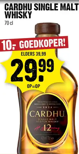 Dirck 3 Cardhu Single Malt 12 Years Whisky 70 cl aanbieding