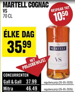 Dirck 3 Martell VS 70 cl aanbieding