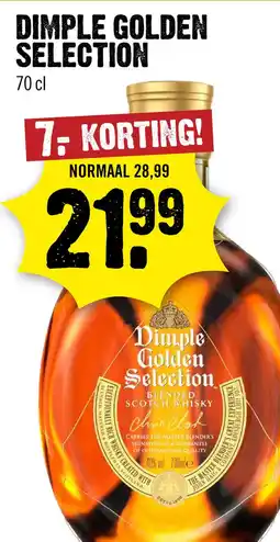 Dirck 3 Dimple Golden Selection Whisky 70 cl aanbieding