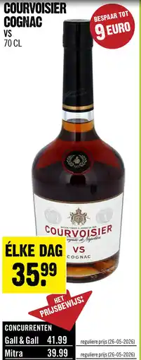 Dirck 3 Courvoisier VS Very Special Cognac 70 cl aanbieding