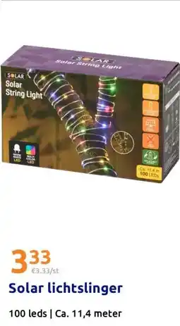Action Solar lichtslinger aanbieding