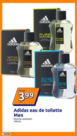 Action Adidas eau de toilette Men aanbieding