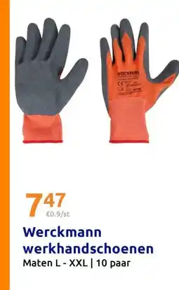 Action Werckmann werkhandschoenen aanbieding