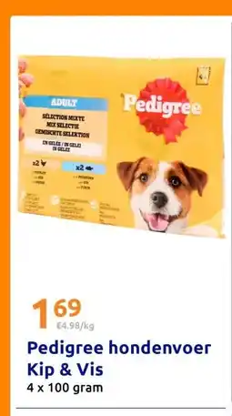 Action Pedigree hondenvoer Kip & Vis aanbieding