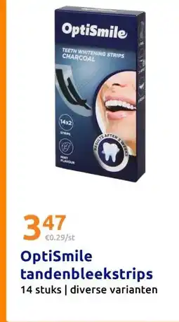 Action OptiSmile tandenbleekstrips aanbieding