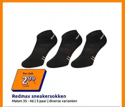 Action Redmax sneakersokken aanbieding