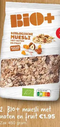 Dirk Blo+ muesli met noten en fruit aanbieding