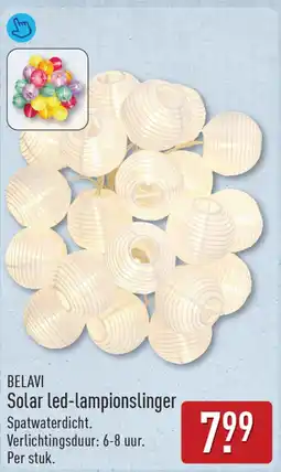 ALDI Belavi Solar led-lampionslinger aanbieding