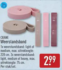 ALDI Crane weerstandsband aanbieding