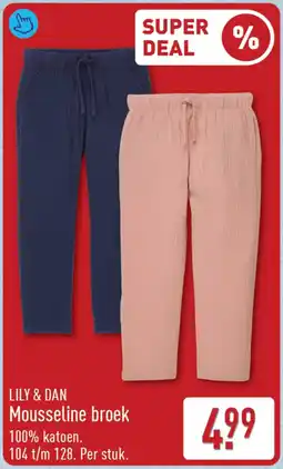 ALDI Lily & dan mousseline broek aanbieding