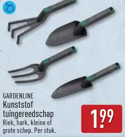 ALDI Gardenline kunststof tuingereedschap aanbieding