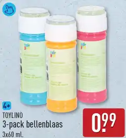 ALDI Toylino 3-pack bellenblaas aanbieding
