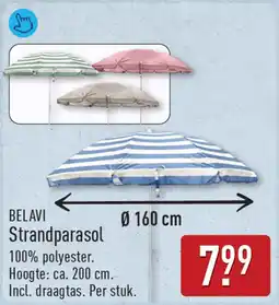 ALDI Belavi Strandparasol aanbieding
