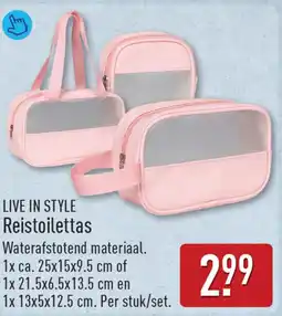ALDI Live in style reistoilettas aanbieding