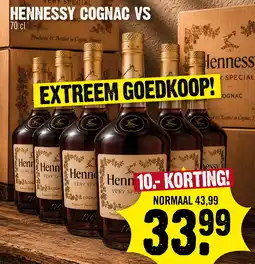Super Dirck 3 HENNESSY COGNAC VS aanbieding
