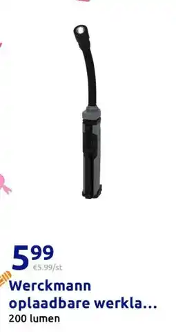 Action Werckmann oplaadbare werklamp 3-in-1 aanbieding