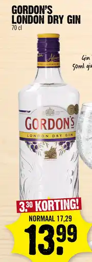 Super Dirck 3 GORDON'S LONDON DRY GIN aanbieding