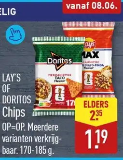 ALDI Lay's of doritos Chips aanbieding