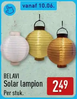 ALDI Belavi Solar lampion aanbieding
