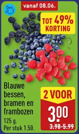 ALDI Blauwe bessen, bramen en frambozen aanbieding