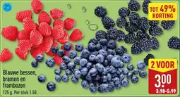 ALDI Blauwe bessen, bramen en frambozen aanbieding