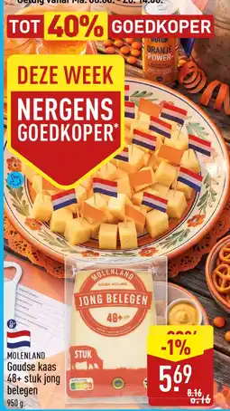 ALDI Molenland goudse kaas aanbieding