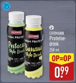 ALDI Ehrmann proteïne- drink aanbieding