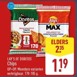 ALDI Lay's of doritos chips aanbieding