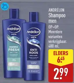 ALDI Andrélon shampoo men aanbieding