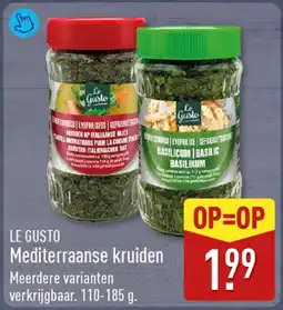 ALDI Le Gusto Mediterraanse kruiden aanbieding