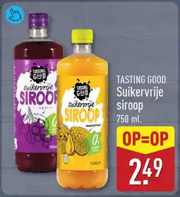 ALDI Tasting good suikervrije siroop aanbieding