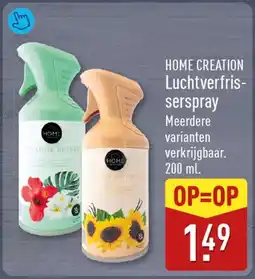 ALDI Home creation luchtverfrisserspray aanbieding