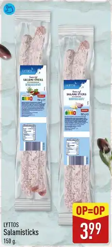 ALDI Lyttos salamisticks aanbieding