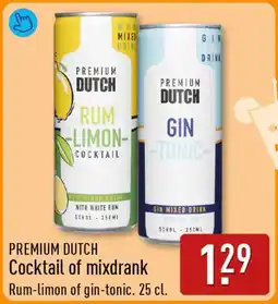 ALDI Premium dutch cocktail of mixdrank aanbieding