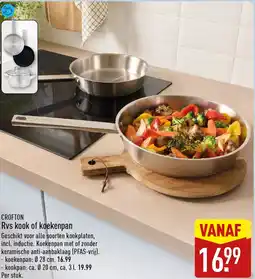 ALDI Crofton Rvs kook of koekenpan aanbieding