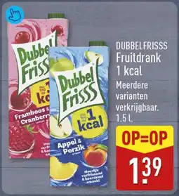 ALDI Dubbelfrisss fruitdrank 1 kcal aanbieding