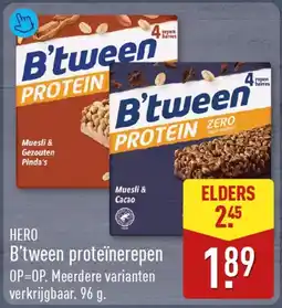 ALDI Hero b'tween proteïnerepen aanbieding